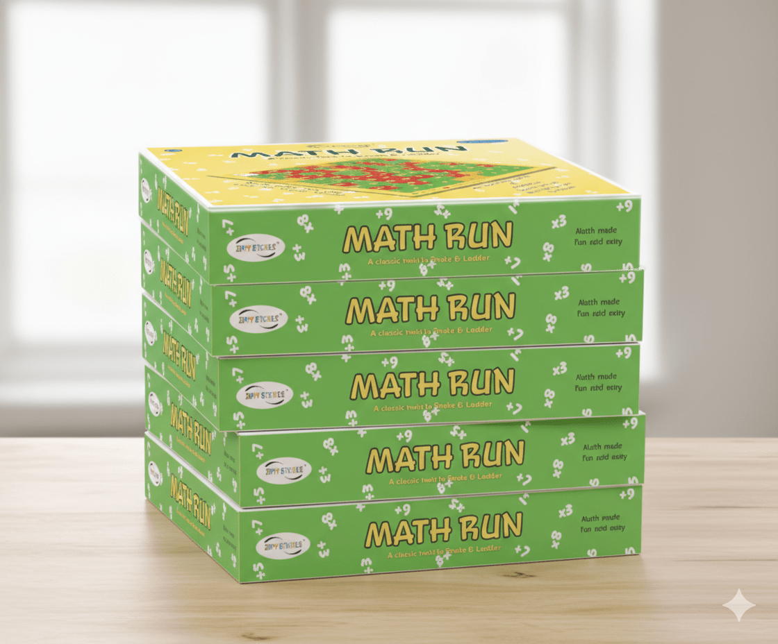 Zippy Strokes- Math Run, Educational Board game, Math Board game, Board game, Birthday Return gift